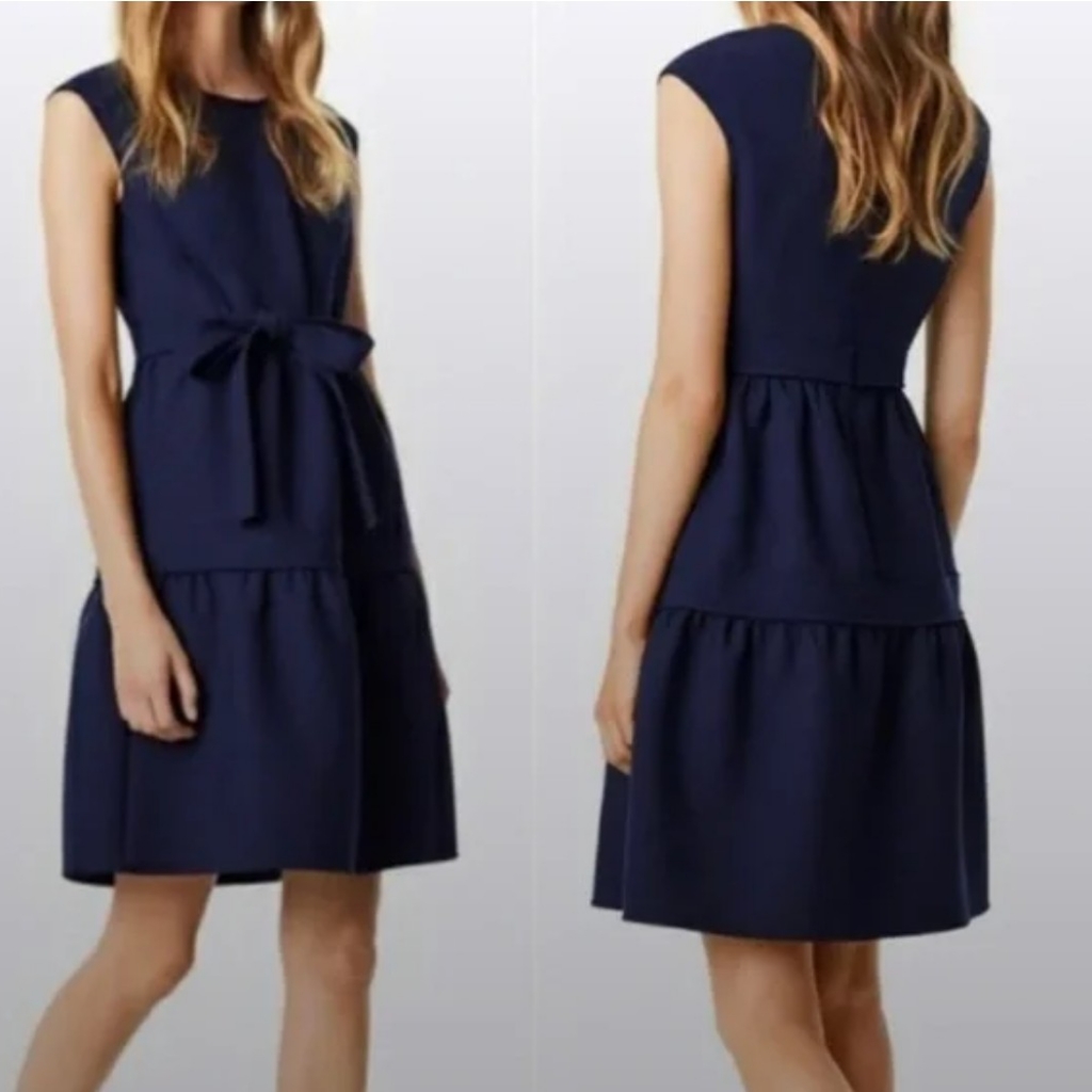 Tory Burch Navy Blue Jane Cocktail Dress Size 6